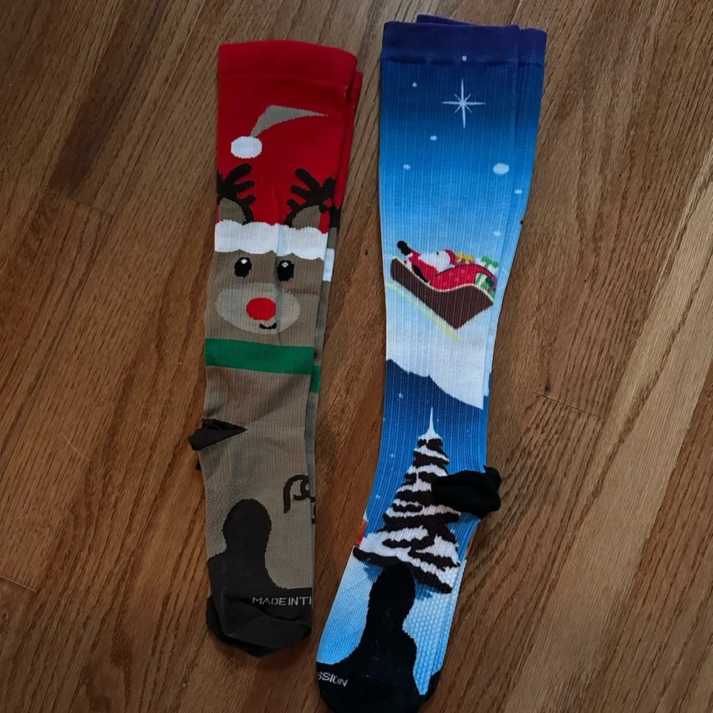 Procompression Christmas compression socks. - Picture 4 of 4